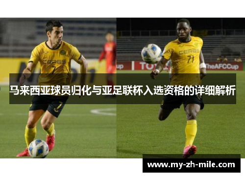 马来西亚球员归化与亚足联杯入选资格的详细解析